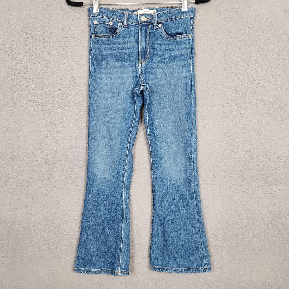 Levi's Jeans Kids 12 Blue 726 Flare Adjustable Waist Denim Regular Stretch 26X24
